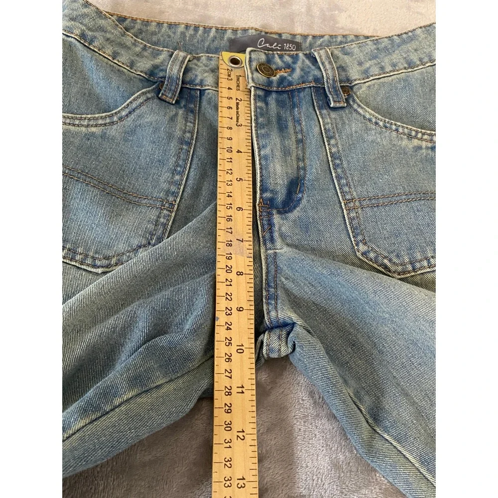 Cali 1850 Carpenter Jeans Womens 3/26 Blue Relaxed Straight Leg‎ Utility Y2K
